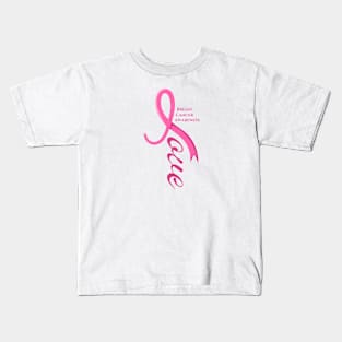 Love - Breast Cancer Awareness Kids T-Shirt